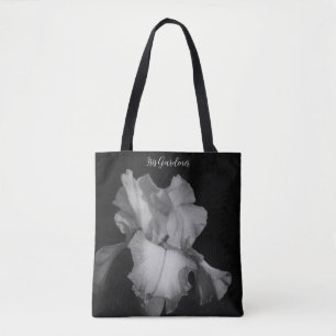 Bolsa Tote Imagem Iris Branca Elegante Personalizada