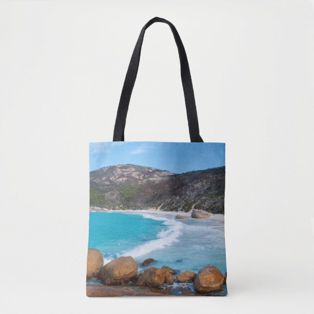 Bolsa Tote Imagem perfeita da praia do Paraíso na Austrália (Frente)