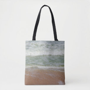 Bolsa Tote Imagem tropical natural do Mar de Água da Areia d