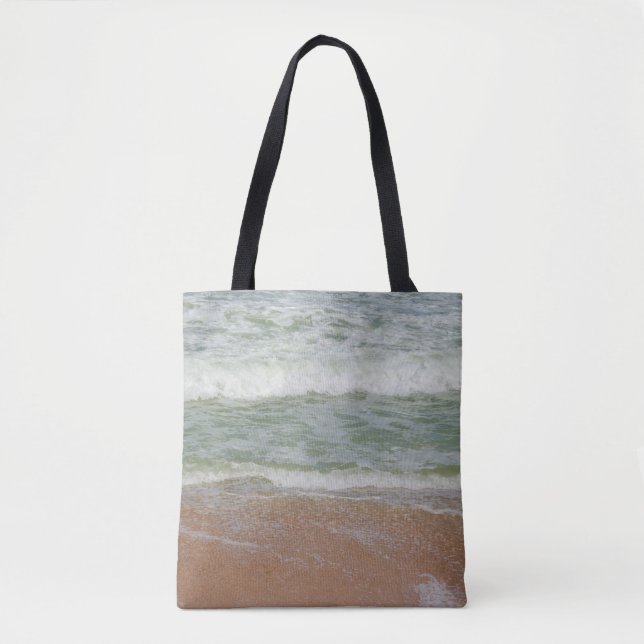 Bolsa Tote Imagem tropical natural do Mar de Água da Areia de (Frente)