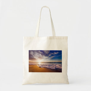Bolsa Tote Imagens Cênicas do Oceano de Arte de Praia Fotogra