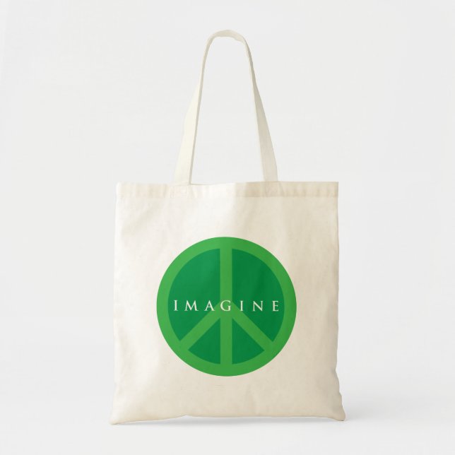 Bolsa Tote Imagine a paz (Frente)