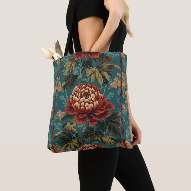Bolsa Tote Imperial Peony Tapestra (Close Up)