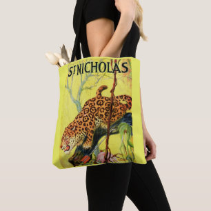 Bolsa Tote Impressão 1929 do leopardo da capa de revista de