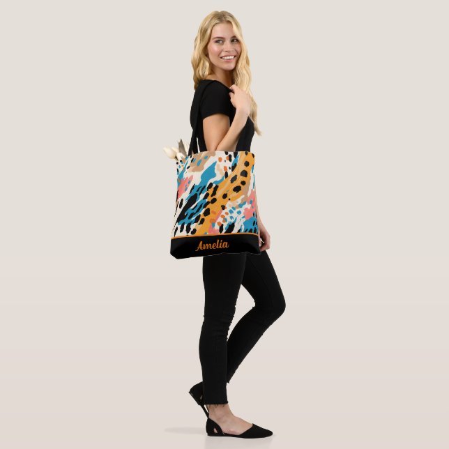 Bolsa Tote Impressão abstrato Leopardo (No(a) Modelo)