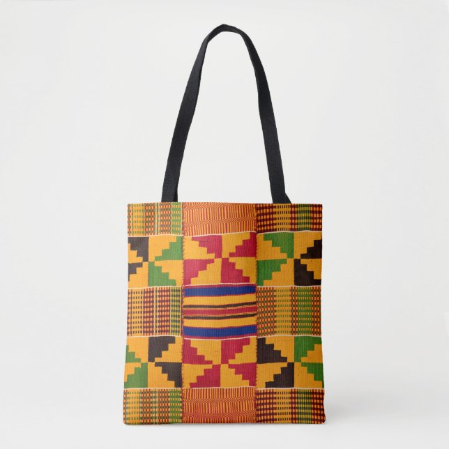 Bolsa Tote Impressão Africana (Frente)