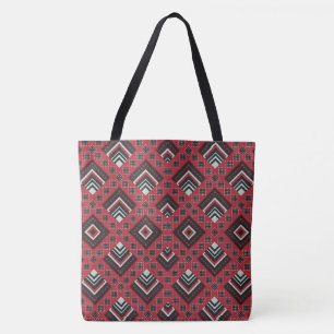 Bolsa Tote Impressão Africana Tradicional Jira reRetso do Zim