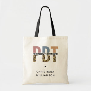 Bolsa Tote Impressão alfanumérica PBT Phlebotomy do Técnico L