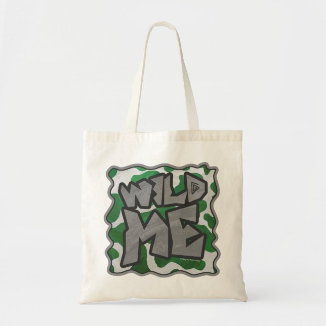 Bolsa Tote Impressão Branco e Verde-Vaca (Frente)