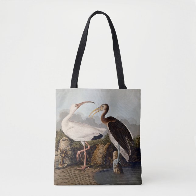 Bolsa Tote Impressão Clássica do Íbis Branco de John James Au (Frente)