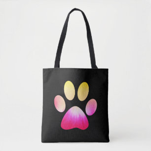 Bolsa Tote Impressão Colar Cor Rosa e Amarelo