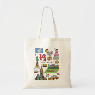 Bolsa Tote Impressão da cidade - New York
