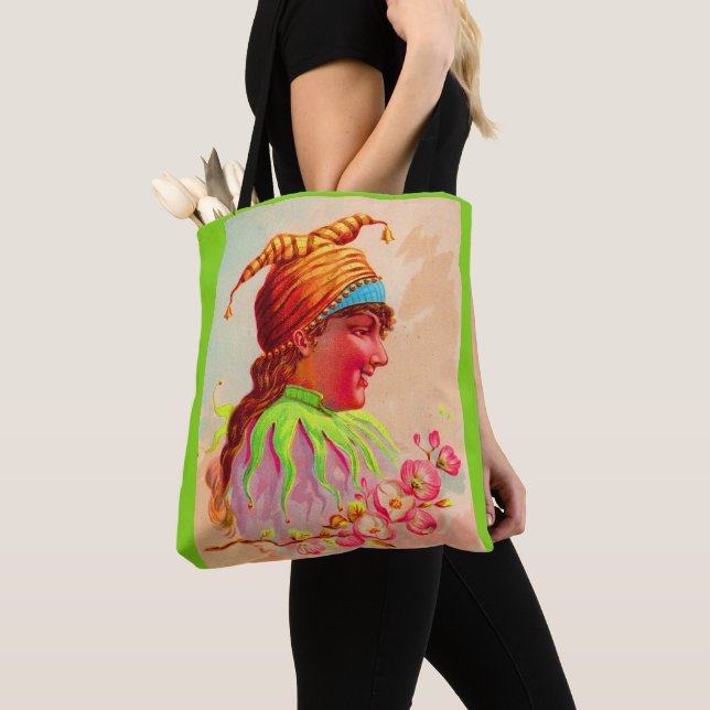 Bolsa Tote Impressão da dama vitoriana (Close Up)