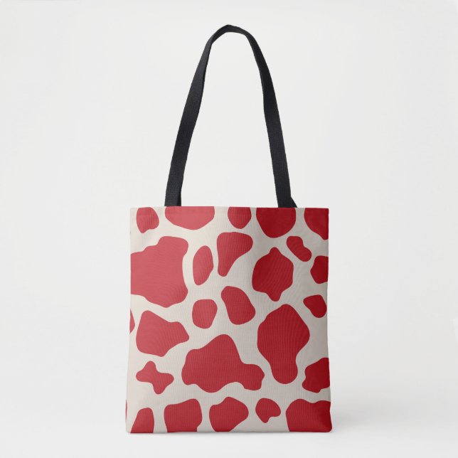 Bolsa Tote Impressão de animais vermelhos (Frente)