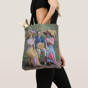 Bolsa Tote impressão de artistas de vaudeville de cerca de 19