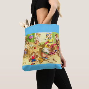 Bolsa Tote Impressão de calçado de ratinhos para manutenção