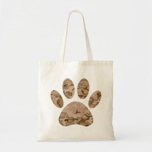Bolsa Tote Impressão de Canais de Cães do Deserto Desertado