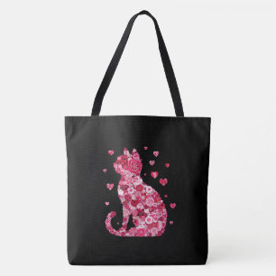 Bolsa Tote Impressão de Canvas de de Silhouette ArtFaux de C