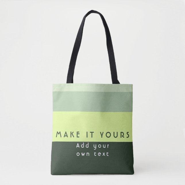 Bolsa Tote Impressão de Citação Personalizada Moderna (Frente)