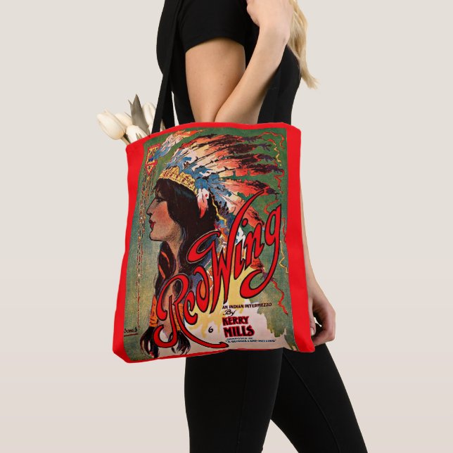 Bolsa Tote impressão de cobrir de 1907 Redwing Sheet (Close Up)