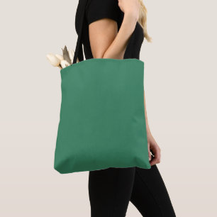 Bolsa Tote Impressão de Cor Sólida Verde do Shamrock