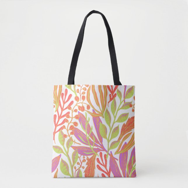 Bolsa Tote Impressão de cor vibrante (Frente)