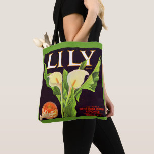 Bolsa Tote impressão de etiqueta da caixa laranja de 1930s