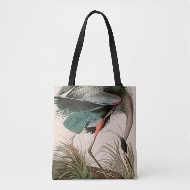 Bolsa Tote Impressão de excelente de Audubon, Aves Azuis- da  (Frente)
