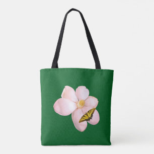 Bolsa Tote Impressão de Magnólia, Papel de Poster de Valor (S