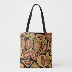 Bolsa Tote Impressão de padrão de textura simples abstrato
