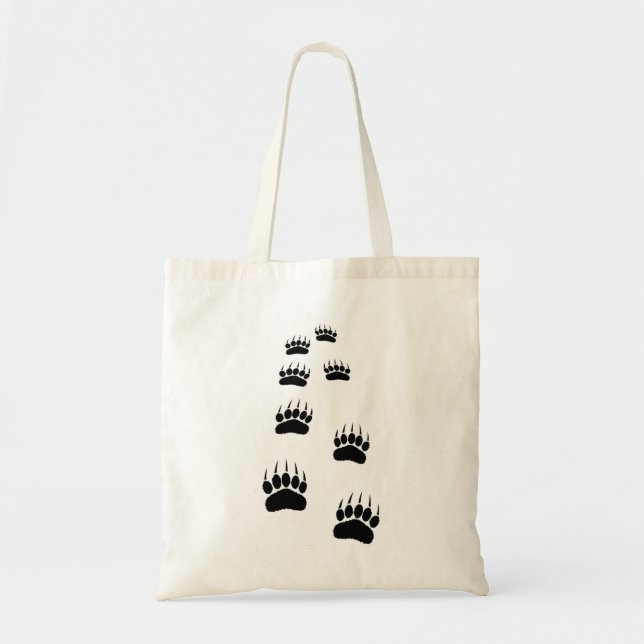 Bolsa Tote Impressão de Pata de Urso (Frente)