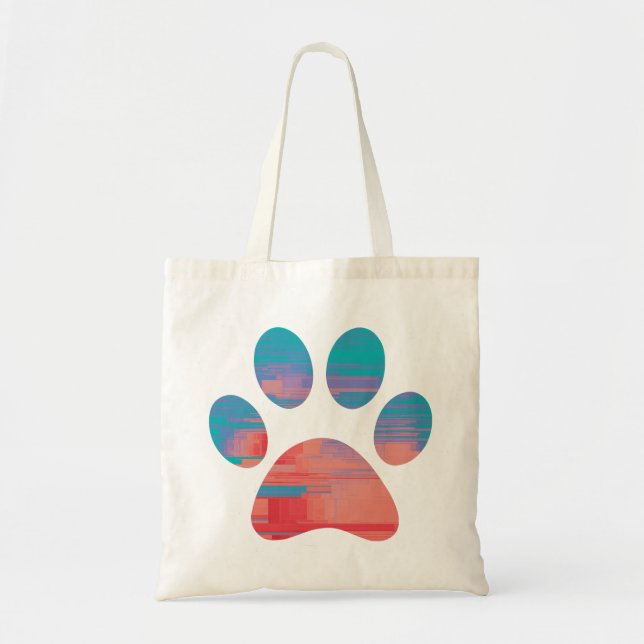 Bolsa Tote Impressão de Paw (Frente)