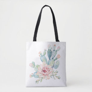 Bolsa Tote Impressão de Pear Cactus picante