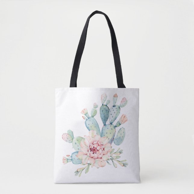 Bolsa Tote Impressão de Pear Cactus picante (Frente)