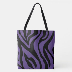 Bolsa Tote Impressão de Plum Purple Tigre