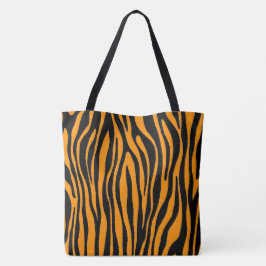 Bolsa Tote Impressão de Princeton Orange Zebra