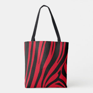 Bolsa Tote Impressão de zebra personalizável