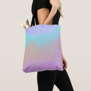 Bolsa Tote Impressão digital de espiral de algodão doce