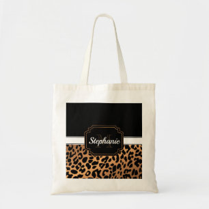 Bolsa Tote Impressão do Leopardo Bonito