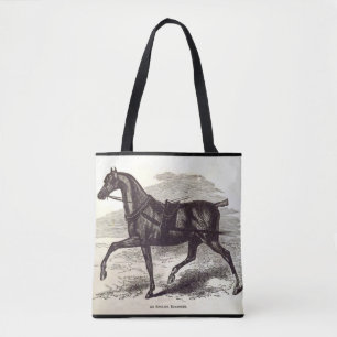 Bolsa Tote impressão do século 19 Um cavalo de galeria inglês