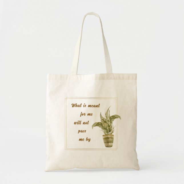 Bolsa Tote Impressão em Tela O Que é Para Mim (Frente)