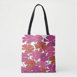 Bolsa Tote Impressão Floral do Cosmos Brilhante