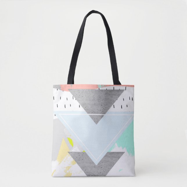 Bolsa Tote Impressão geométrico da arte (Frente)