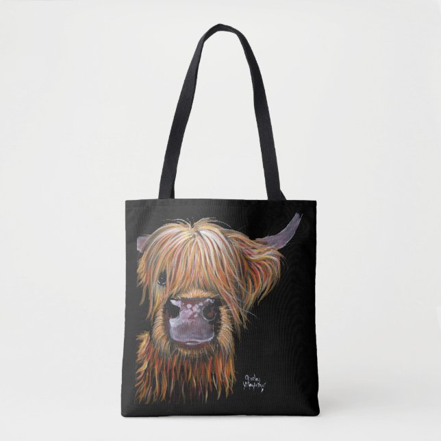 Bolsa Tote Impressão HiGHLaND CoW "HeNRY" BY SHRLeY MacARTHuR (Frente)