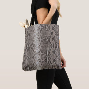 Bolsa Tote Impressão Python Snakeskin