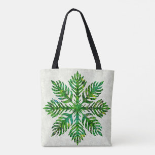 Bolsa Tote Impressão quilt lauae fern do Havaí