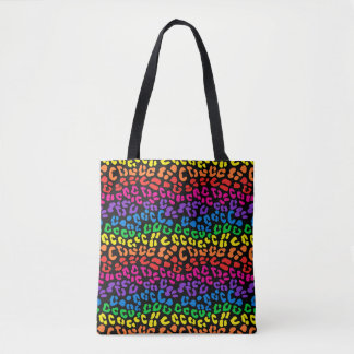 Bolsa Tote Impressão Rainbow Lepard