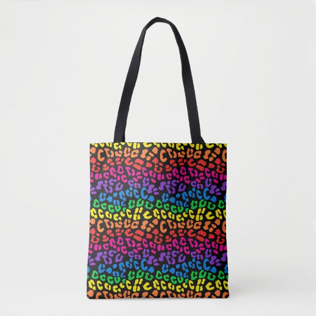 Bolsa Tote Impressão Rainbow Lepard (Frente)