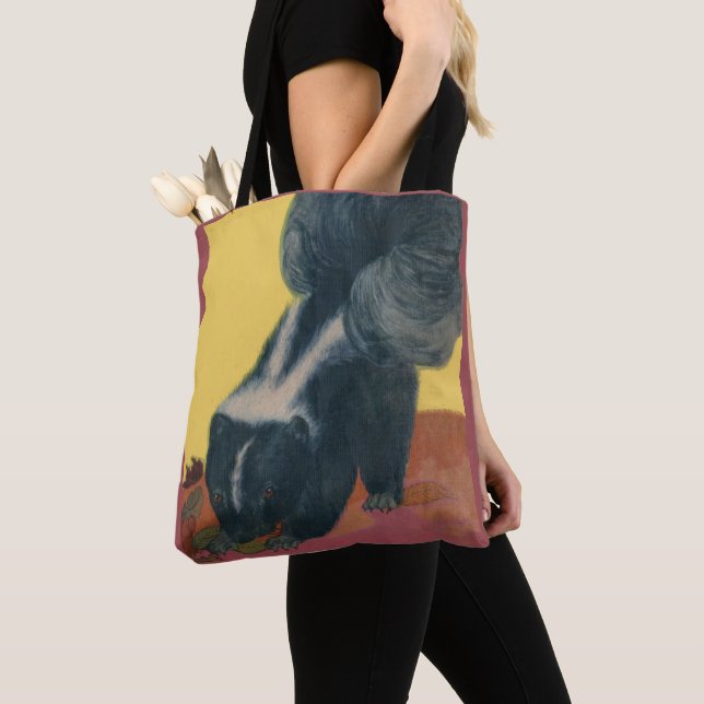 Bolsa Tote impressão skunk (Close Up)