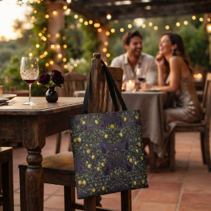 Bolsa Tote Impressão Total Limão Gótico Halloween